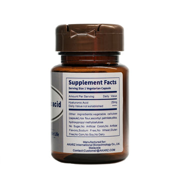 Boost Your Skin's Youthfulness with AKARZ Hyaluronic Acid Supplement 25MG - Anti-Aging Formula